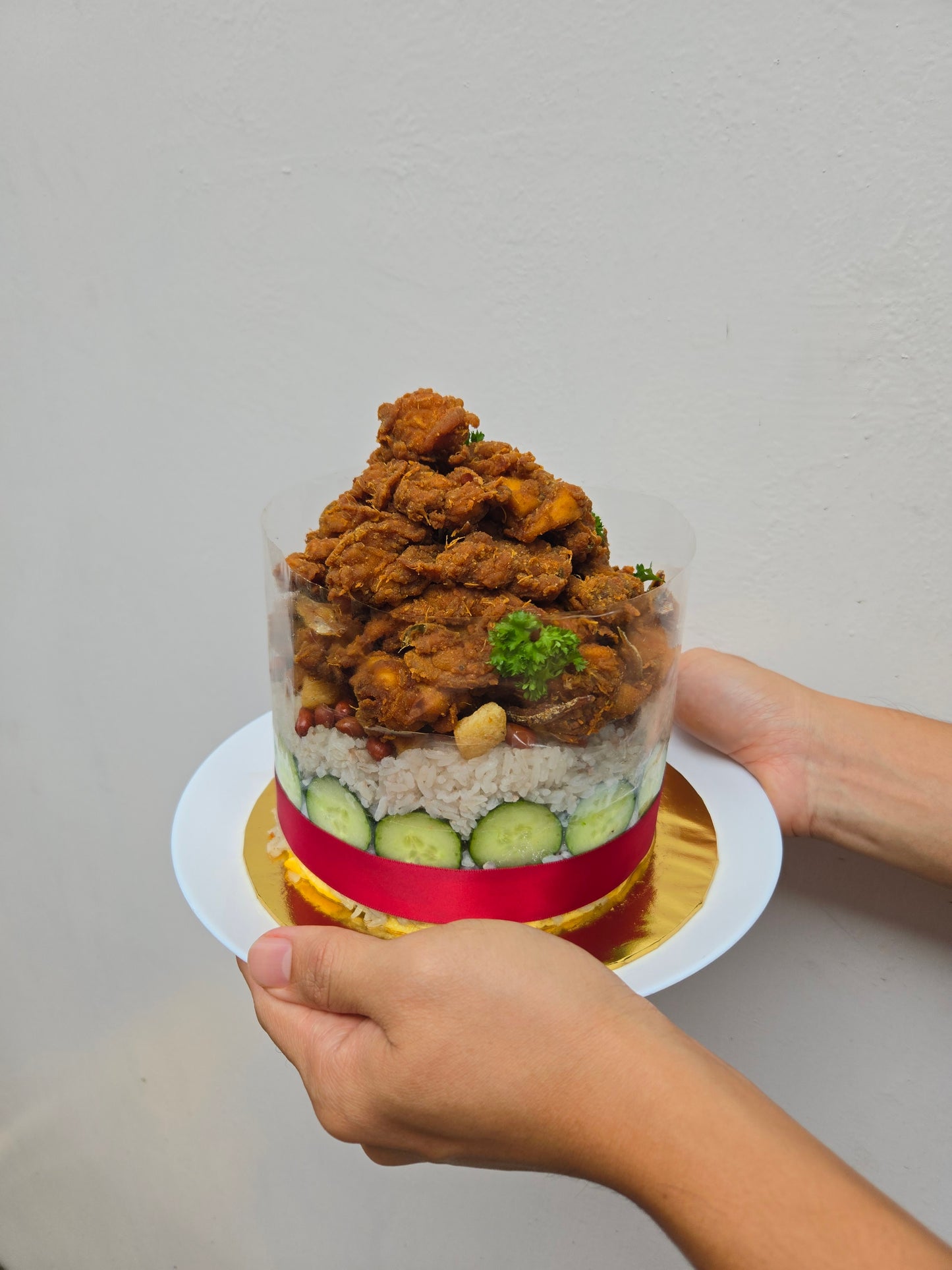 Ayam Goreng Berempah Pork Lard Nasi Lemak Cake (6inch)