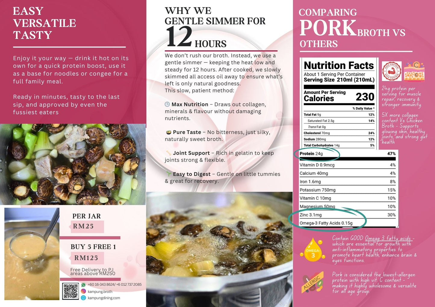 Nourishing Tonkotsu Pork Broth 210ml