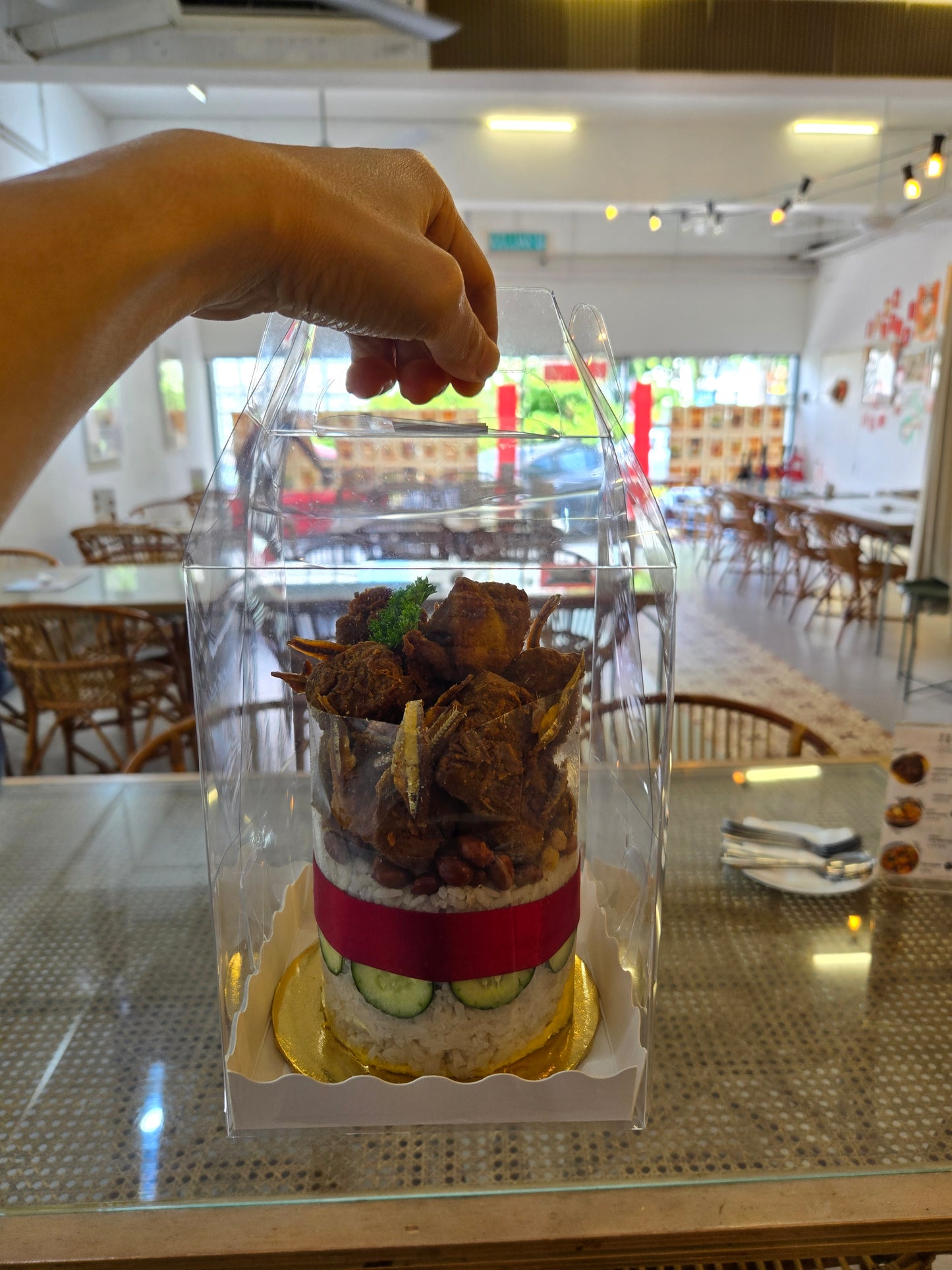 Ayam Goreng Berempah Pork Lard Nasi Lemak Cake (4inch)