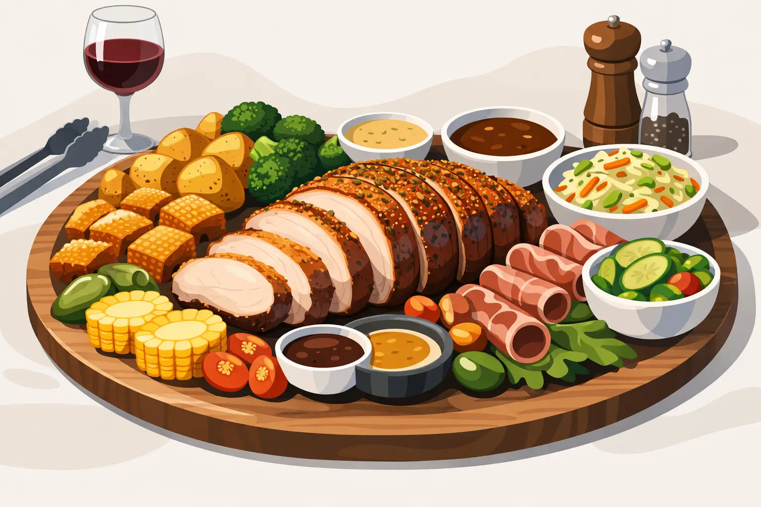 Roast Pork Party Platter Done Right