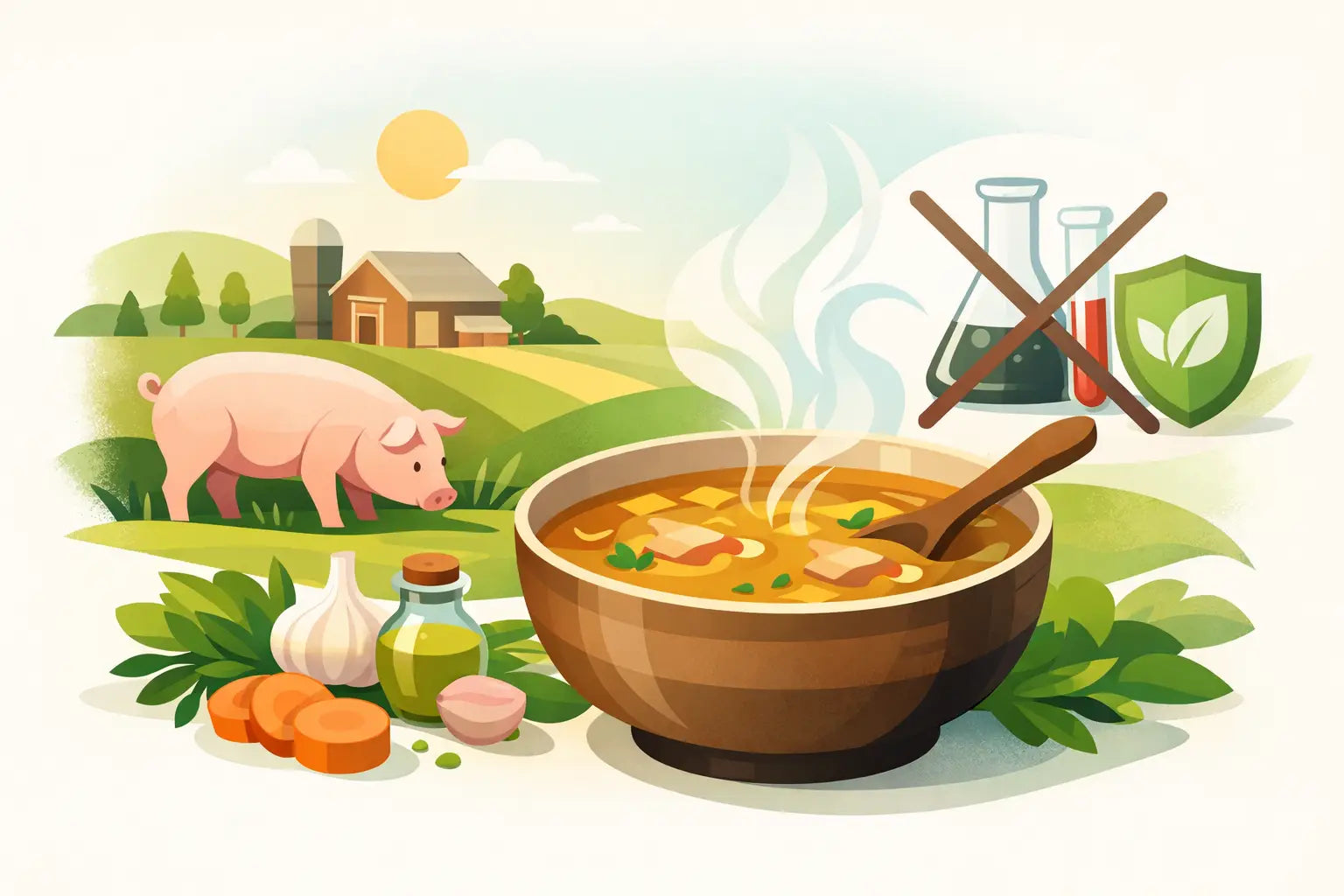 Why Antibiotic Free Pork Broth Tastes Better