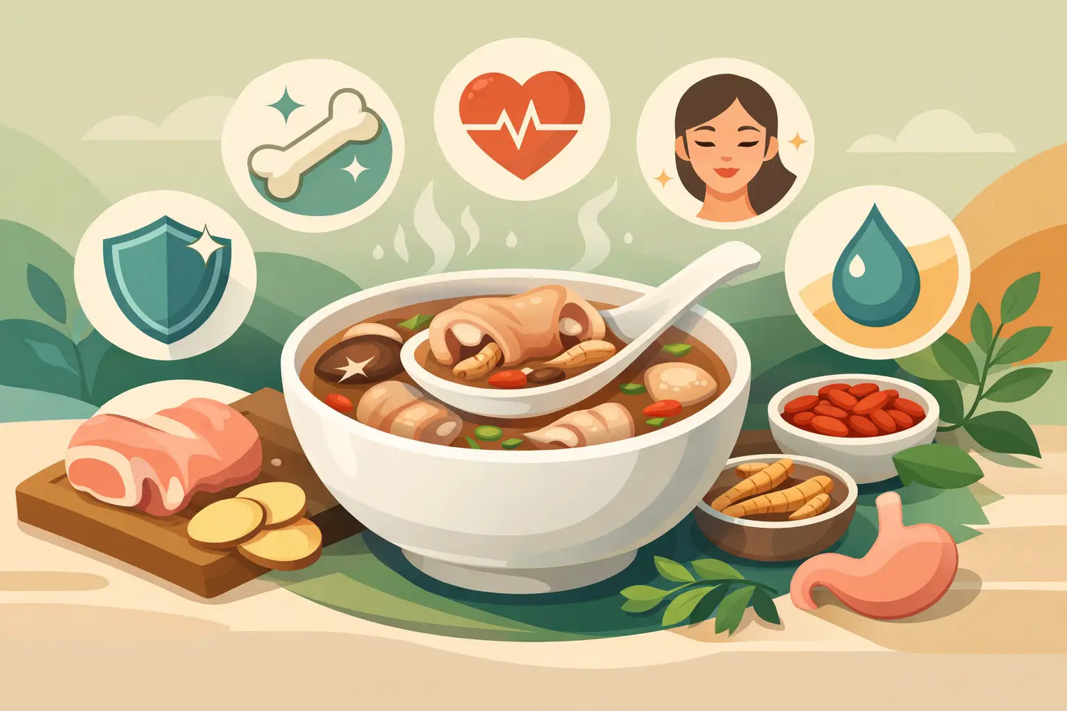 7 Benefits of Pork Trotter Soup
