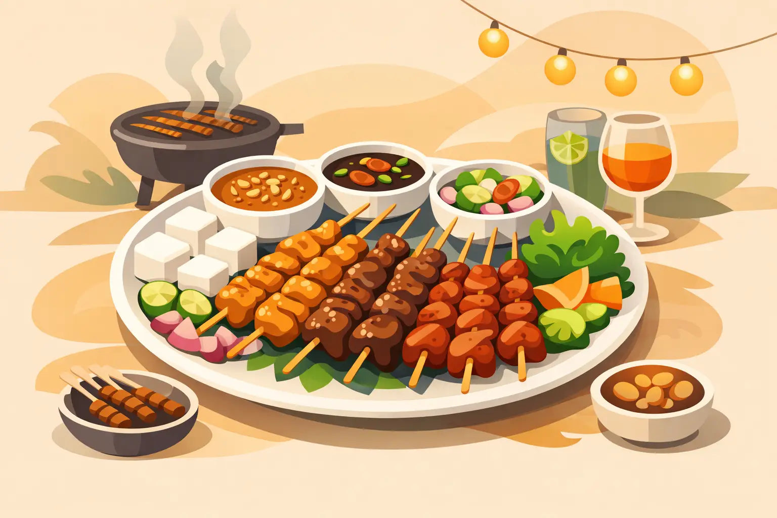 Satay Platter for Party Done Right