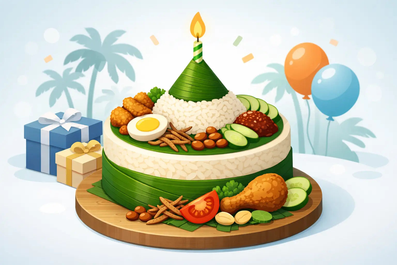 Nasi Lemak Birthday Cake Worth Ordering