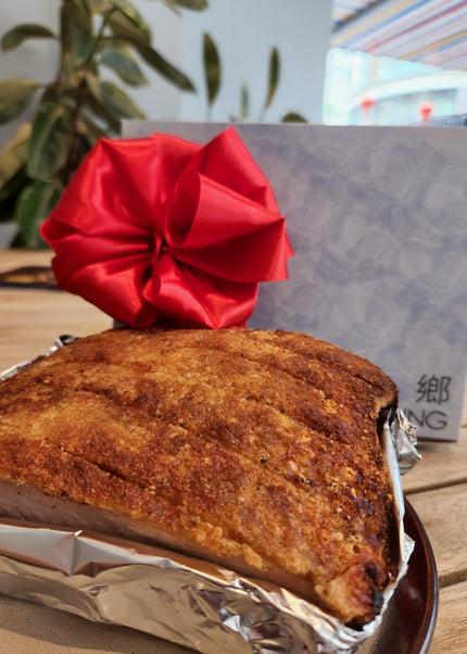 (Freshly Roasted) Crackling Skin Dry-Aged Siu Yuk 黄金砖烧肉