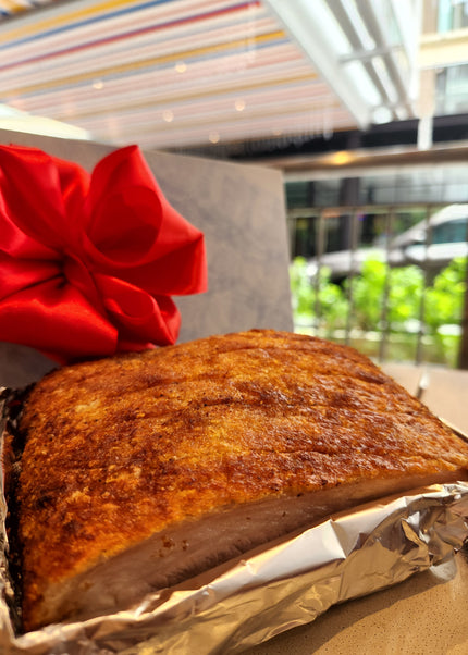 (Freshly Roasted) Crackling Skin Dry-Aged Siu Yuk 黄金砖烧肉