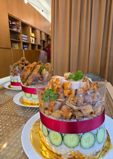 Crackling Siuyuk Pork Lard Nasi Lemak Cake (6 inch)