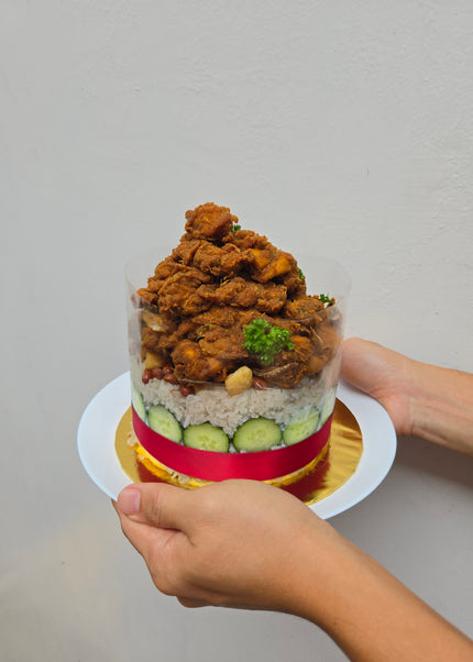 Ayam Goreng Berempah Pork Lard Nasi Lemak Cake (6inch)