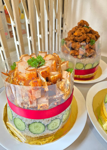 Ayam Goreng Berempah Pork Lard Nasi Lemak Cake (6inch)