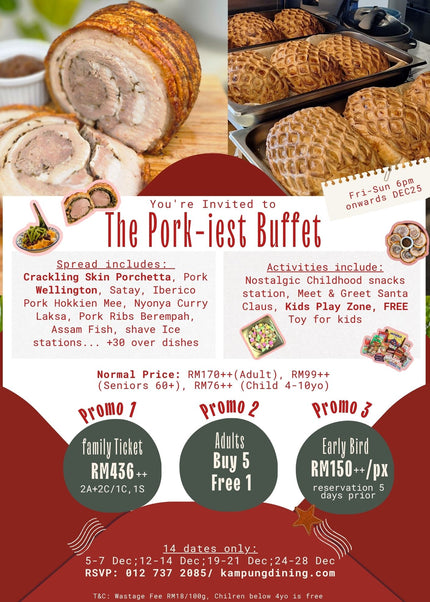 Christmas Buffet Family Ticket (1 Aults + 2 Child)