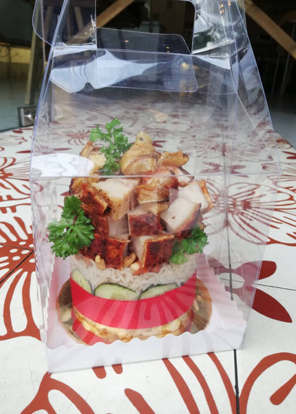 Crackling Siuyuk Pork Lard Nasi Lemak Cake (4inch)