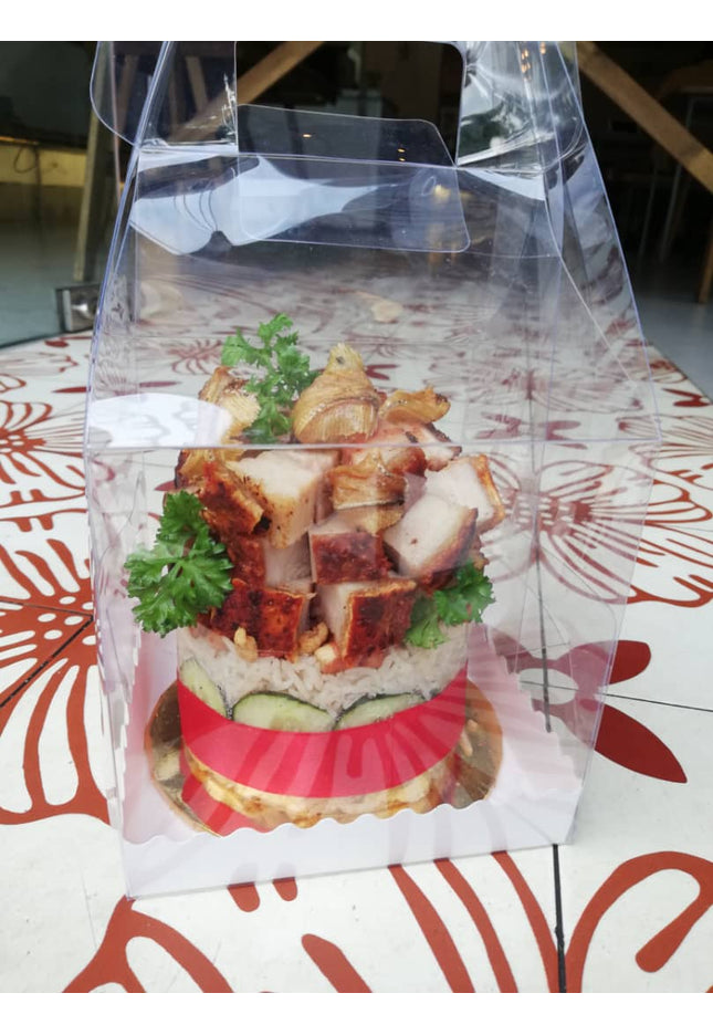 Crackling Siuyuk Pork Lard Nasi Lemak Cake (4inch)