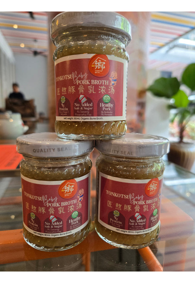 (BABY Saltless) Organic Pork Broth 80ml *3