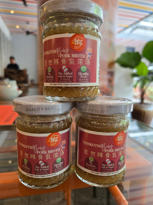 (BABY Saltless) Organic Pork Broth 80ml *3