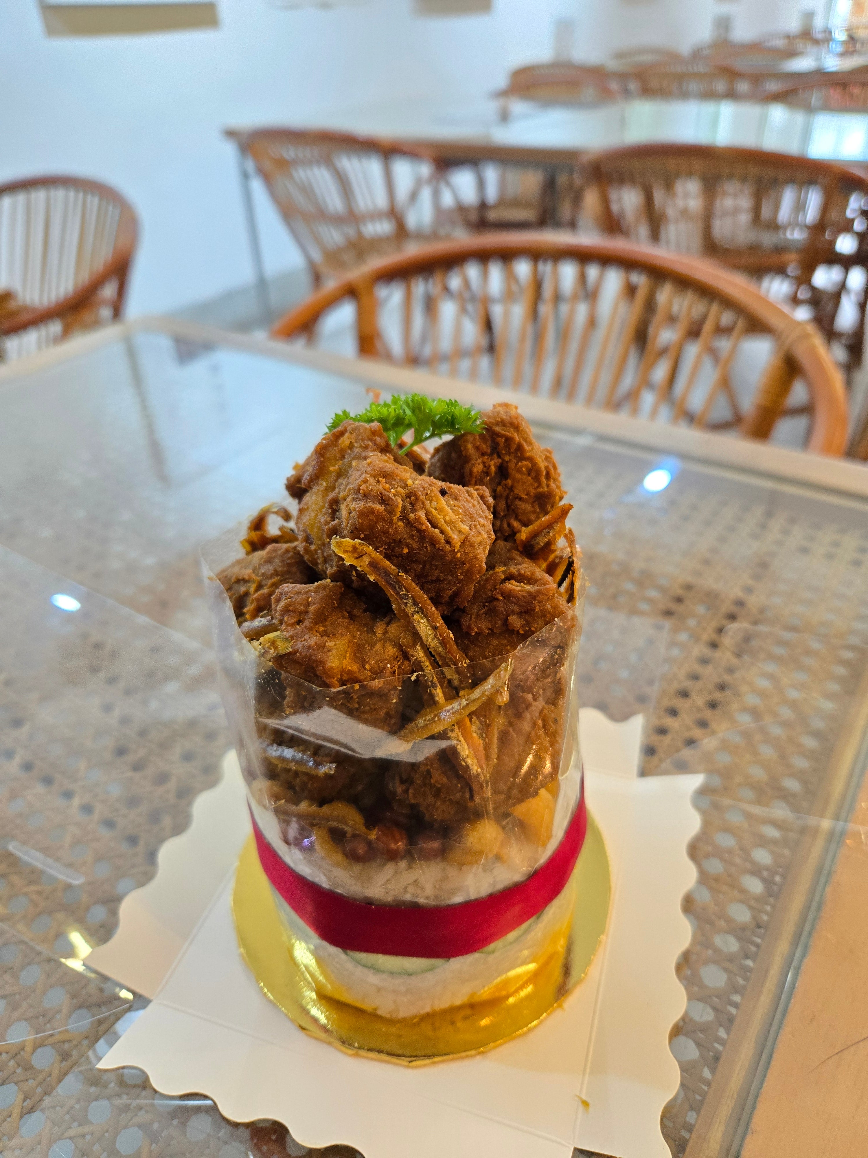 Cripsy Pork Ribs Berempah Pork Lard Nasi Lemak Cake (4 Inch) – Kampung ...